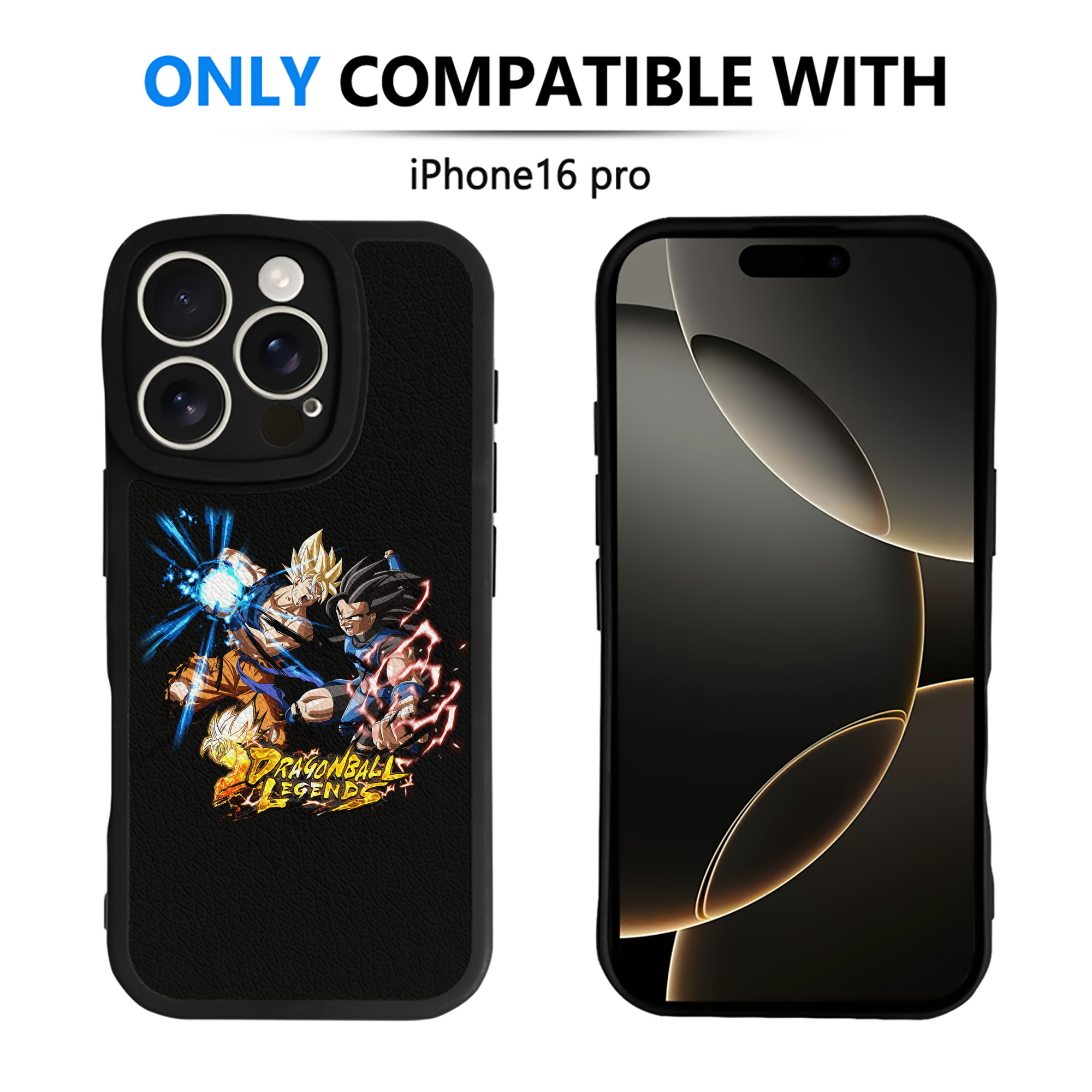 （画像用） ドラゴンボール DRAGON BALL 【iPhone 16シリーズ対応】シリコンスマホケース（レザー調） 材質：シリコン